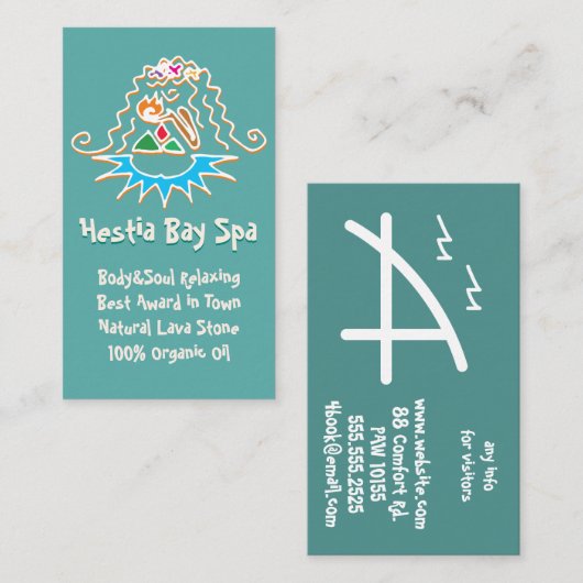 ヘスティア 名刺 (正面/裏面)