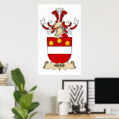 ヘス家紋 ポスター (ホームオフィス)