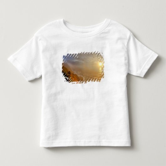 ヘセタから見る太平洋上の日没 トドラーTシャツ (正面)