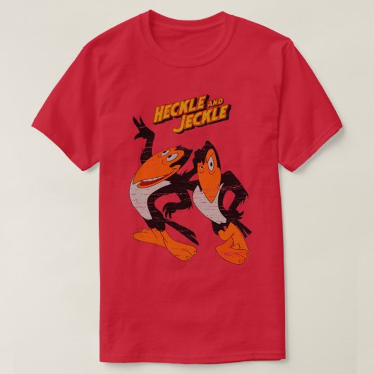 ヘックルとジェックル漫画ヴィンテージ Tシャツ (デザイン正面)