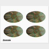 ヘッケルムカデス 楕円形シール (シート)