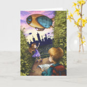 ヘッジの最後の迷路のグリーティングカード カード (黄色い花)