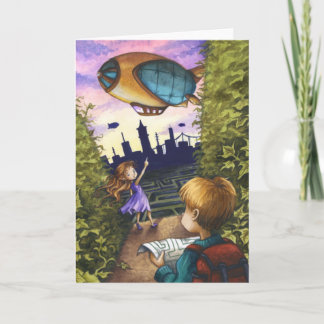 ヘッジの最後の迷路のグリーティングカード カード