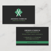 ヘッジシ離れャーズのロゴ芝刈り名刺 名刺 (正面/裏面)