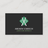 ヘッジシ離れャーズのロゴ芝刈り名刺 名刺 (正面)