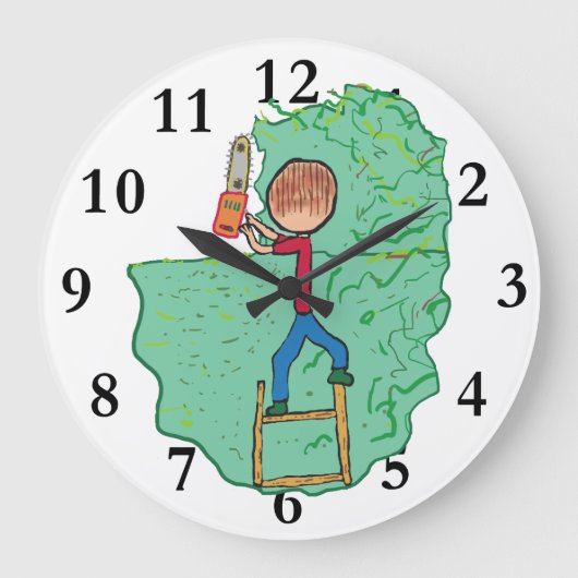 ヘッジトリミング ラージ壁時計 (正面)