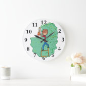 ヘッジトリミング ラージ壁時計 (ホーム)