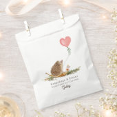 ヘッジハグ&キスヘッジホッグマッシュルームバレンタイン フェイバーバッグ (クリップ留めされた状態)