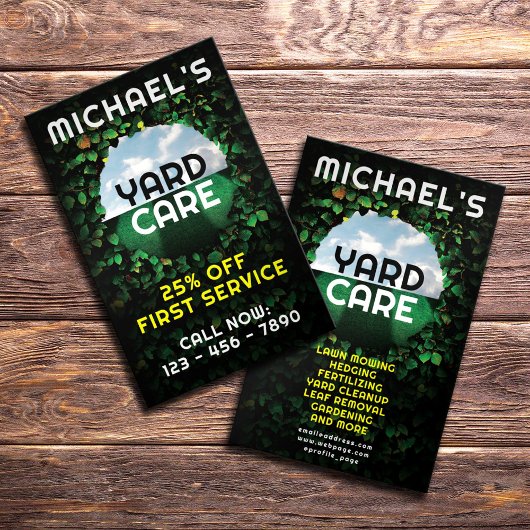 ヘッジフレーム造園インスパイア チラシ