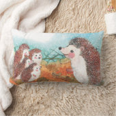 ヘッジホグイラストレーション ランバークッション (ブランケット)