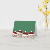 ヘッジホグスウィンターグリーティングカード カード (黄色い花)