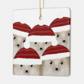 ヘッジホグスクエアセラミックオーナメント セラミックオーナメント (左)