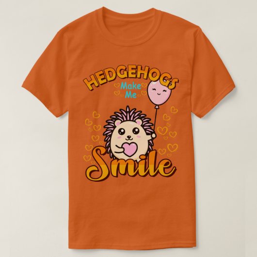ヘッジホグズメイクミースマイル Tシャツ (デザイン正面)