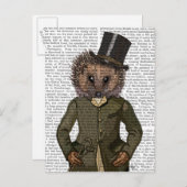 ヘッジホグライダーポートレート ポストカード (正面/裏面)