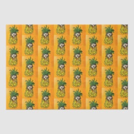 ヘッジホッグとパイナップルティッシュペーパー 薄葉紙