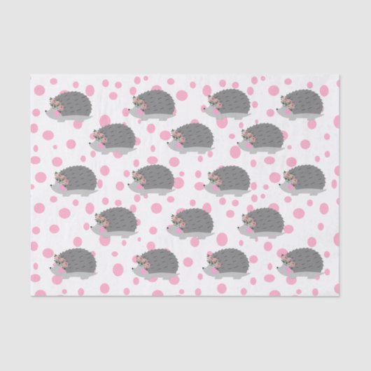 ヘッジホッグとフローラリースティッシュペーパー 薄葉紙 (正面)