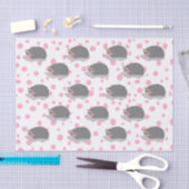 ヘッジホッグとフローラリースティッシュペーパー 薄葉紙 (クラフト)