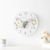 ヘッジホッグと蜂の壁掛け時計 ラージ壁時計 (ホーム)