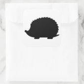 ヘッジホッグのシルエット スクエアシール (バッグ)