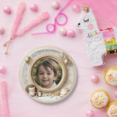 ヘッジホッグのフォトフレーム子供への誕生日パーティー ペーパープレート (パーティー)