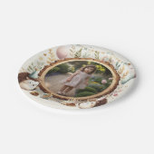 ヘッジホッグのフォトフレーム子供への誕生日パーティー ペーパープレート (アングル)