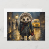 ヘッジホッグの霧の水の色デザイン ポストカード (正面/裏面)