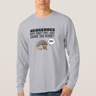 ヘッジホッグはなぜ生垣を共有しない?T-S Tシャツ