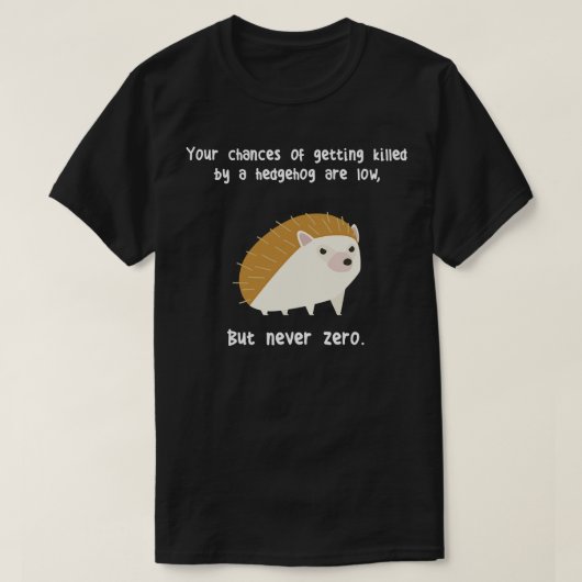 ヘッジホッグをゼロにしない Tシャツ (デザイン正面)