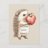 ヘッジホッグアップルハート ポストカード (正面)
