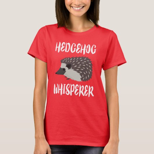 ヘッジホッグウィスペラー動物愛好家Tシャツ Tシャツ (正面)