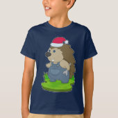 ヘッジホッグクリスマス整備士 Tシャツ (正面)