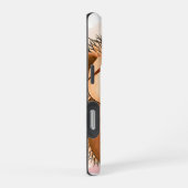 ヘッジホッグサボテン応援水彩 iPhoneケース (右側面)