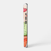 ヘッジホッグサボテン応援水彩 iPhoneケース (左側面)
