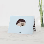 ヘッジホッグハッピーバースデーカード カード (裏面)