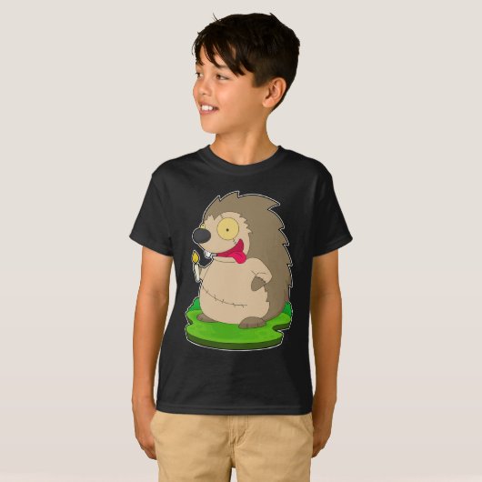 ヘッジホッグハロウィーンゾンビ Tシャツ (正面フル)