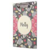 ヘッジホッグパタパーソナライズされたーン クリップボード (左)