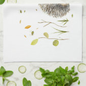 ヘッジホッグパーソナライズされたキッチンタオル キッチンタオル (折り畳み)