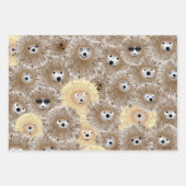 ヘッジホッグパーティー包装紙シート ラッピングペーパーシート (正面3)