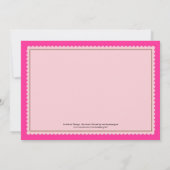 ヘッジホッグファミリーベビーガールシャワー招待状 招待状 (裏面)