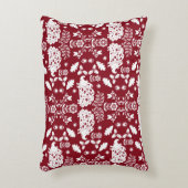 ヘッジホッグフォークアート アクセントクッション (正面(垂直))