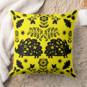 ヘッジホッグフォークアート クッション (ブランケット)