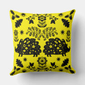 ヘッジホッグフォークアート クッション (裏面)