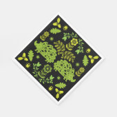 ヘッジホッグフォークアート スタンダードランチョンナプキン (角)