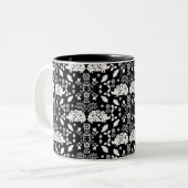 ヘッジホッグフォークアート ツートーンマグカップ (正面左)