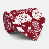 ヘッジホッグフォークアート ネクタイ (ロール)