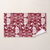 ヘッジホッグフォークアート バスタオルセット (ハンドタオル)