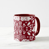 ヘッジホッグフォークアート マグカップ (正面右)