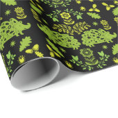 ヘッジホッグフォークアート ラッピングペーパー (ロールコーナー)