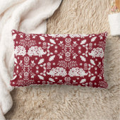 ヘッジホッグフォークアート ランバークッション (ブランケット)