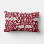 ヘッジホッグフォークアート ランバークッション (正面)